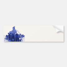 Neptunes Fountain, Alexanderplatz,in Blue Bumper Sticker