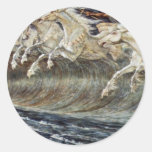 Neptune'S Horses By Crane Walter Sticker