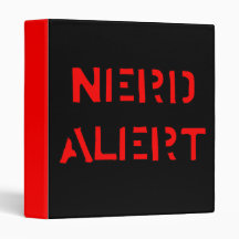 Nerd Alert Vinyl Binders