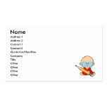 Nerd boy big glasses & pencil business cards