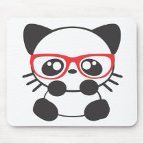 Nerd Cat Mouse Pads