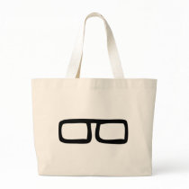 nerd eyeglasses canvas bag