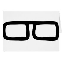 nerd eyeglasses greeting card