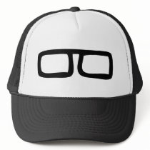 nerd eyeglasses mesh hat