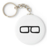nerd eyeglasses keychains