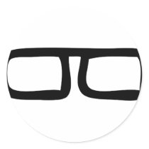 nerd eyeglasses sticker