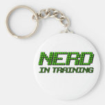 Nerd in Training Keychain