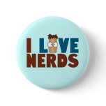 Nerd Love - Brown Buttons