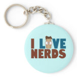 Nerd Love - Brown Key Chain