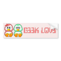 Nerd Valentine: Computer Geek Leet Speak Love Bumper Stickers