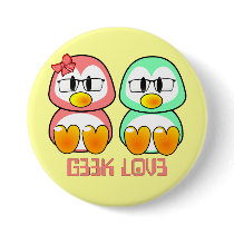 Nerd Valentine: Computer Geek Leet Speak Love Pinback Button