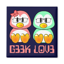 Nerd Valentine: Computer Geek Leet Speak Love Fridge Magnet