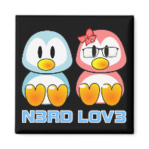 Nerd Valentine: Computer Geek Leet Speak Love Magnets