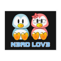 Nerd Valentine: Computer Geek Leet Speak Love Post Card