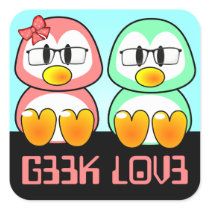 Nerd Valentine: Computer Geek Leet Speak Love Stickers