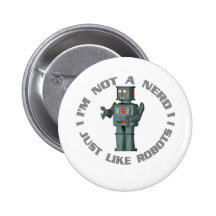 NerdBot Pinback Buttons