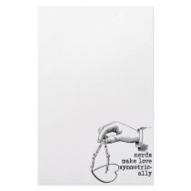 Nerds Make Love Symmetrically Stationery Paper