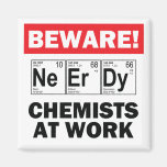 nerdy chemist magnet