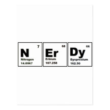 Nerdy Chemistry Product! Post Cards