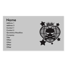 Nerf de boeuf cartes de visite personnelles
