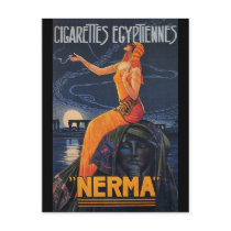 NERMA Cigarettes Egyptiennes Postcard