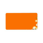 Nested circles in vibrant colours personalized address labels