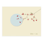 Nesting Bird + Family | *01 | Baby Shower Postcard