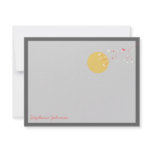 Nesting Bird Family *05 Baby Shower Thank You Card Custom Announcement