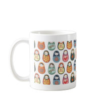 Nesting doll print mug