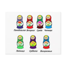 Nesting Dolls Day of the Week