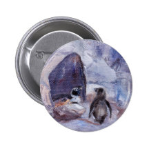 nesting penguins button