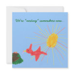 "Nesting Somewhere New" change-of-address card invitations