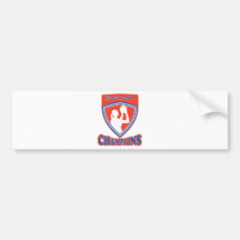 Netball player England Champions Bumper Sticker