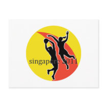 Netball player Singapore 2011 Postcards