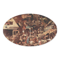 Netherland Proverbs - 1559 Oval Sticker