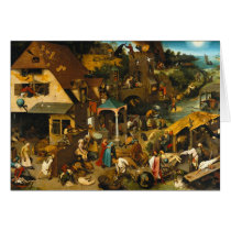 Netherlandish Proverbs by Pieter Bruegel the Elder Cards