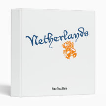 Netherlands and Crest 3 Ring Binders