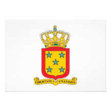 Netherlands Antilles Coat of Arms Invitations