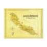 Netherlands Antilles, Curacao Map (Paper) Postcards