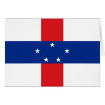 Netherlands Antilles Flag Card