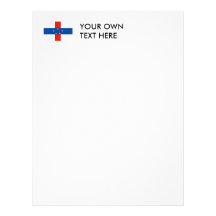 Netherlands Antilles Flag Letterhead Template