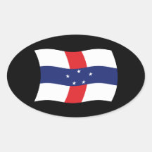 Netherlands Antilles Flag Sticker