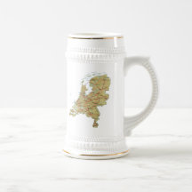 Netherlands Flag ~ Map Mug