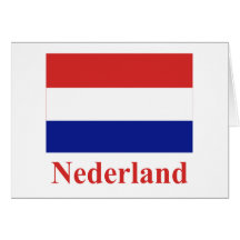 Netherlands Flag with Name in Dutch Card