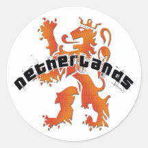 Netherlands lion logo sticker