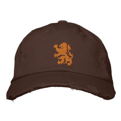 Netherlands Rampant Lion Distressed cap Baseball Cap Netherlands Rampant Lion Distressed cap Baseball Cap