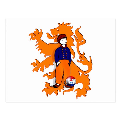 Netherlands Traditional Dutch Clogs Lion Gear Post Card