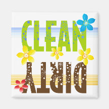 Nettoyez la fleur sale magnets pour réfrigérateur