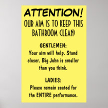 Nettoyez la salle de bains posters