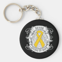 Neuroblastoma Never Giving Up Hope Keychains